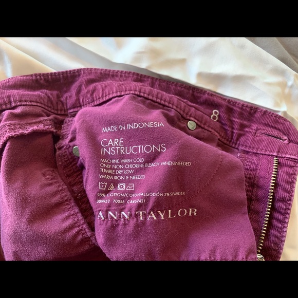 Ann Taylor Corduroy dress/casual pants - Picture 3 of 3
